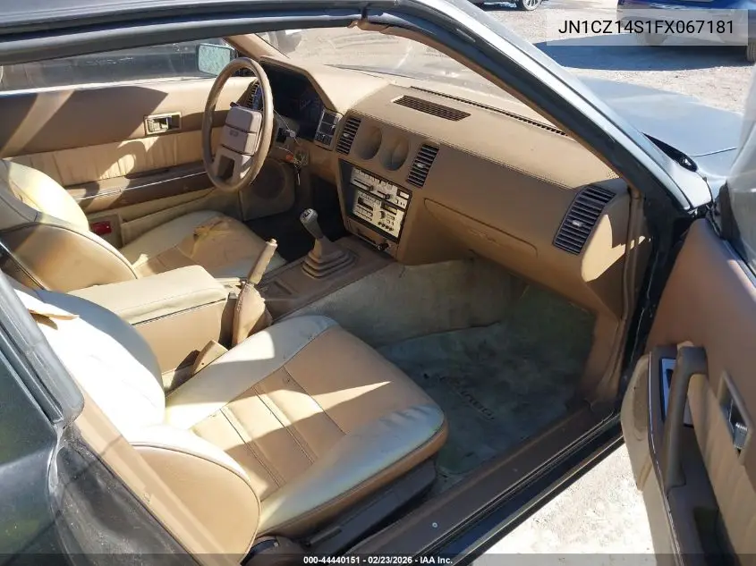 1985 Nissan 300Zx VIN: JN1CZ14S1FX067181 Lot: 44440151
