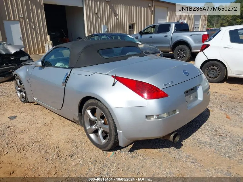 JN1BZ36A77M650272 2007 Nissan 350Z Roadster