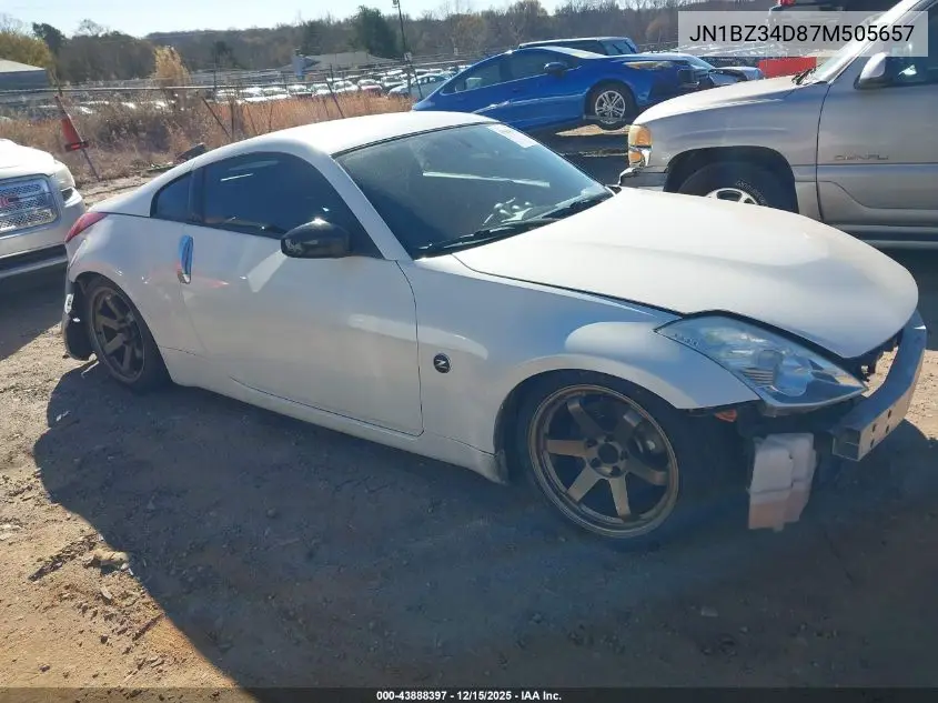 JN1BZ34D87M505657 2007 Nissan 350Z