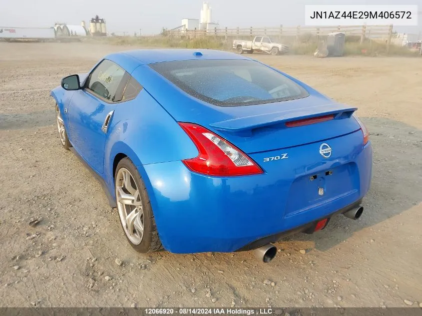 2009 Nissan 370Z VIN: JN1AZ44E29M406572 Lot: 12066920