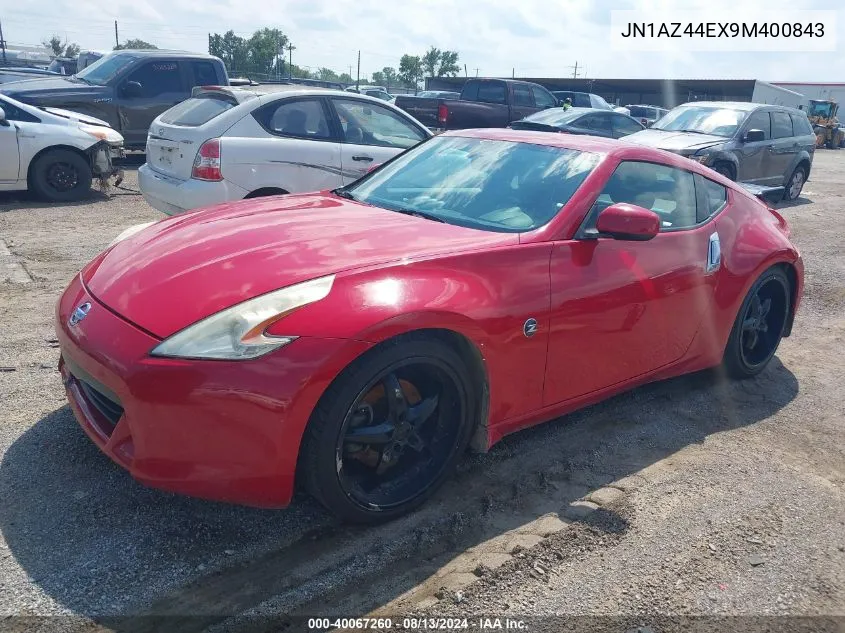 2009 Nissan 370Z Touring VIN: JN1AZ44EX9M400843 Lot: 40067260