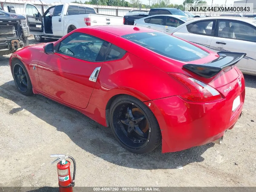 2009 Nissan 370Z Touring VIN: JN1AZ44EX9M400843 Lot: 40067260