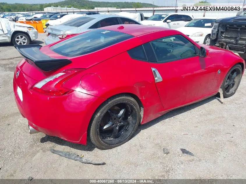 2009 Nissan 370Z Touring VIN: JN1AZ44EX9M400843 Lot: 40067260