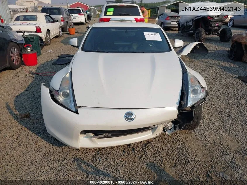 2009 Nissan 370Z VIN: JN1AZ44E39M402143 Lot: 40280018