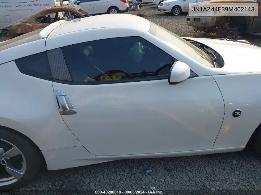 2009 Nissan 370Z VIN: JN1AZ44E39M402143 Lot: 40280018