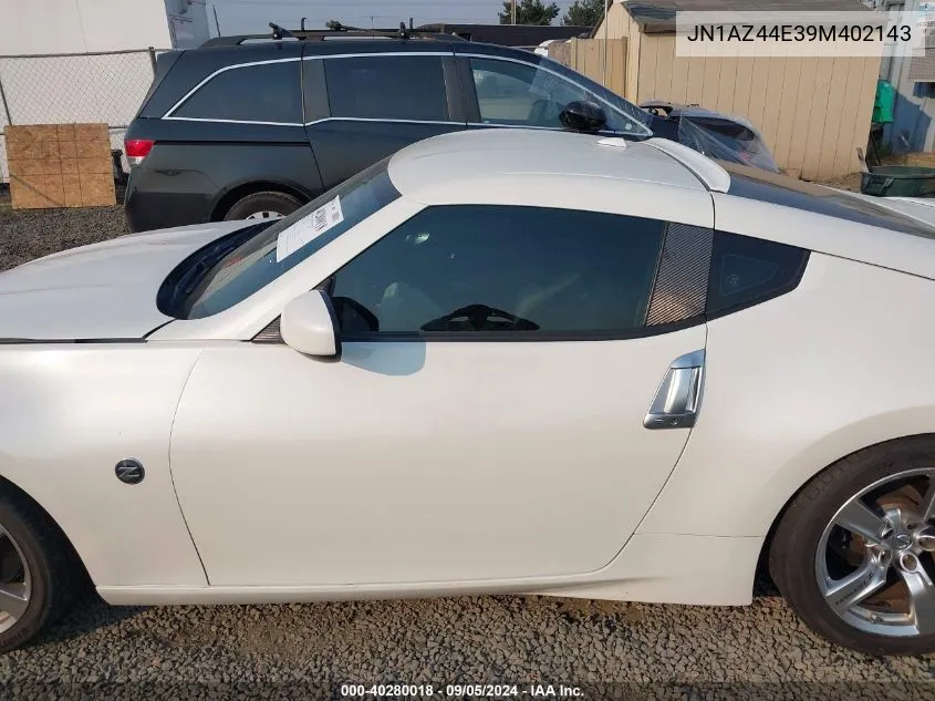 2009 Nissan 370Z VIN: JN1AZ44E39M402143 Lot: 40280018