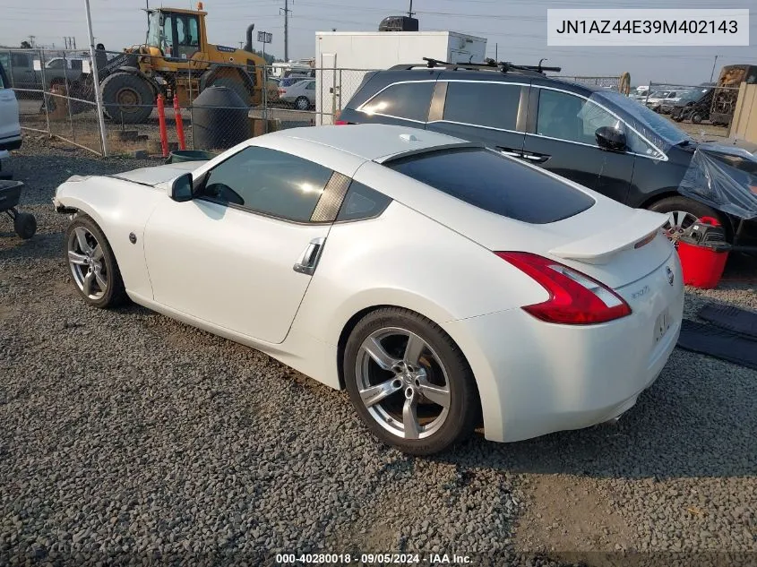 2009 Nissan 370Z VIN: JN1AZ44E39M402143 Lot: 40280018