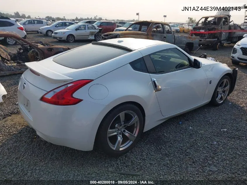 2009 Nissan 370Z VIN: JN1AZ44E39M402143 Lot: 40280018