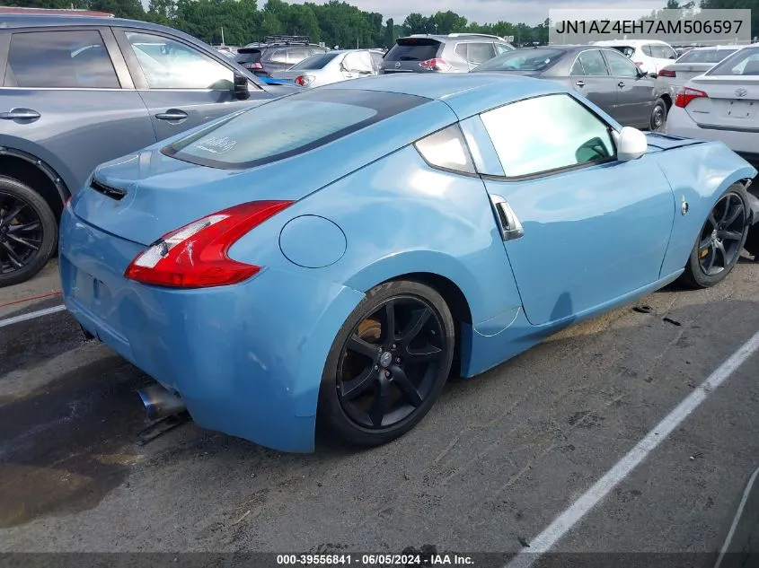 2010 Nissan 370Z VIN: JN1AZ4EH7AM506597 Lot: 39556841