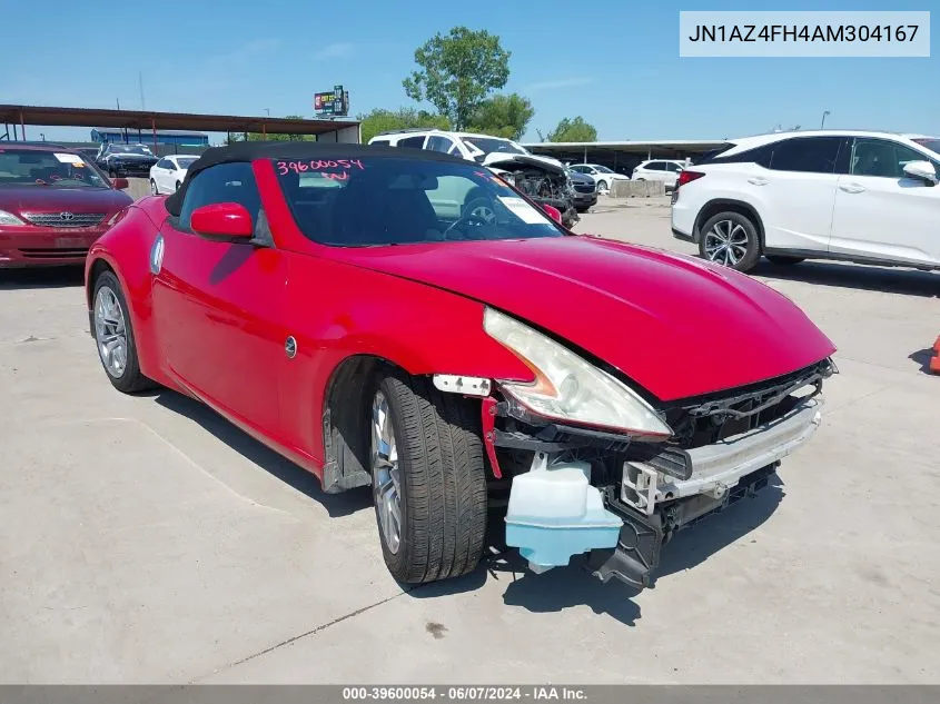 2010 Nissan 370Z VIN: JN1AZ4FH4AM304167 Lot: 39600054