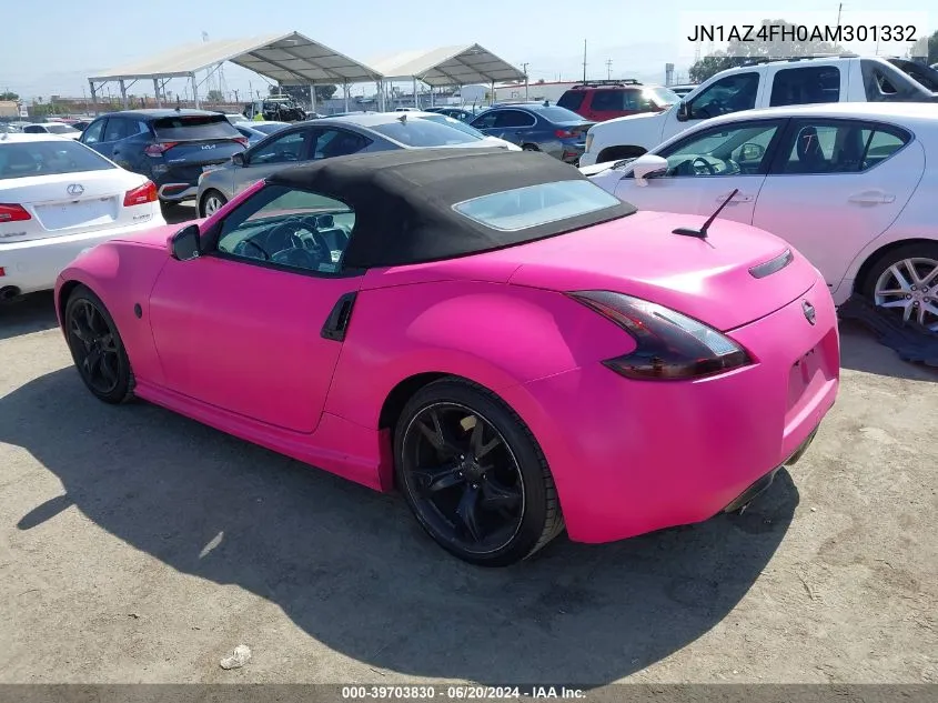 2010 Nissan 370Z Touring VIN: JN1AZ4FH0AM301332 Lot: 39703830