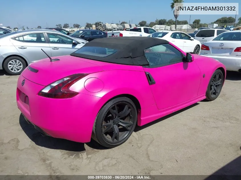 2010 Nissan 370Z Touring VIN: JN1AZ4FH0AM301332 Lot: 39703830