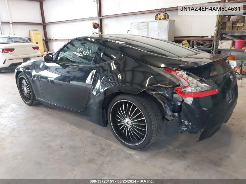 2010 Nissan 370Z VIN: JN1AZ4EH4AM504631 Lot: 39723151