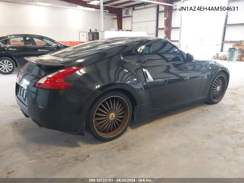 2010 Nissan 370Z VIN: JN1AZ4EH4AM504631 Lot: 39723151