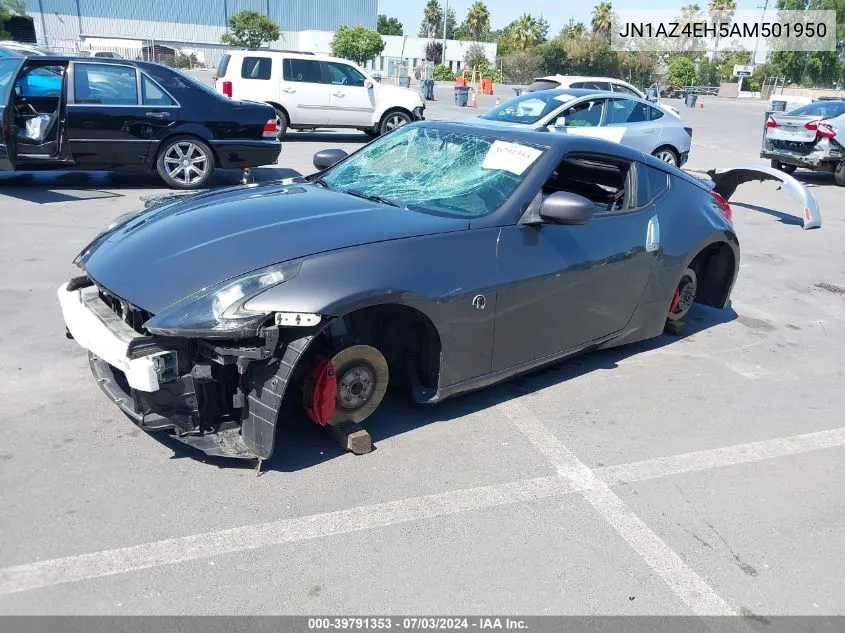 2010 Nissan 370Z Touring VIN: JN1AZ4EH5AM501950 Lot: 39791353