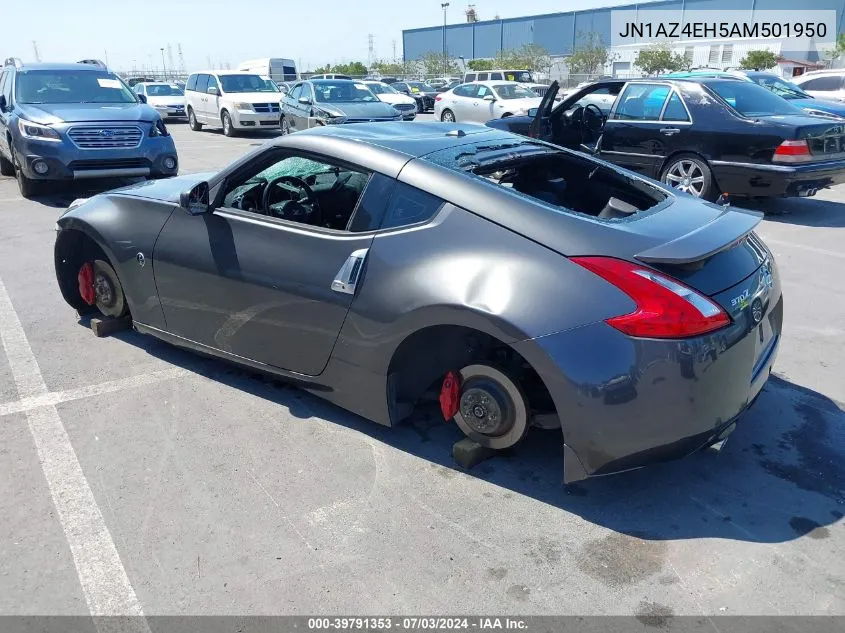 2010 Nissan 370Z Touring VIN: JN1AZ4EH5AM501950 Lot: 39791353