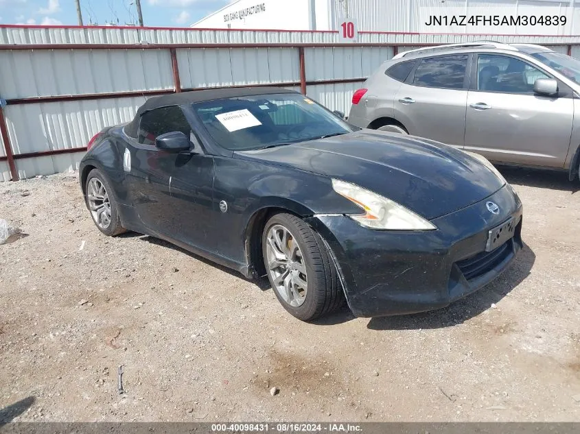 2010 Nissan 370Z VIN: JN1AZ4FH5AM304839 Lot: 40098431