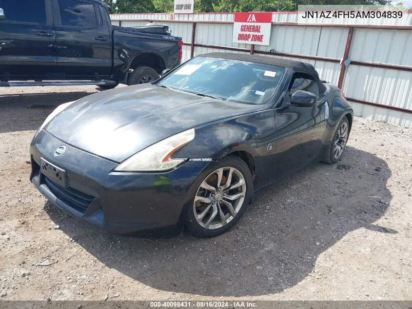 2010 Nissan 370Z VIN: JN1AZ4FH5AM304839 Lot: 40098431