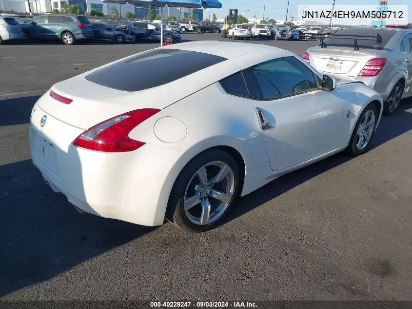 2010 Nissan 370Z VIN: JN1AZ4EH9AM505712 Lot: 40229247