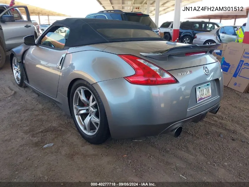 2010 Nissan 370Z Touring VIN: JN1AZ4FH2AM301512 Lot: 40277718