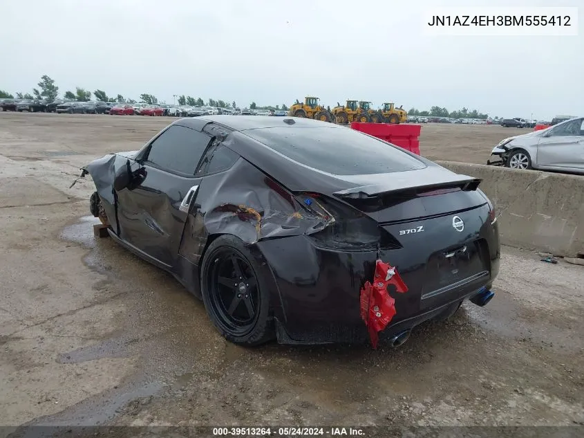 2011 Nissan 370Z Touring VIN: JN1AZ4EH3BM555412 Lot: 39513264