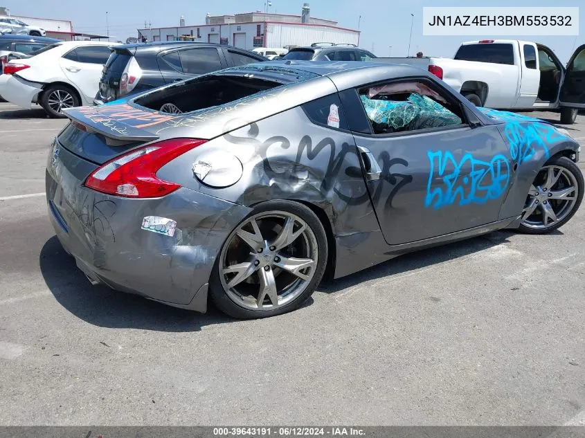 2011 Nissan 370Z Touring VIN: JN1AZ4EH3BM553532 Lot: 39643191