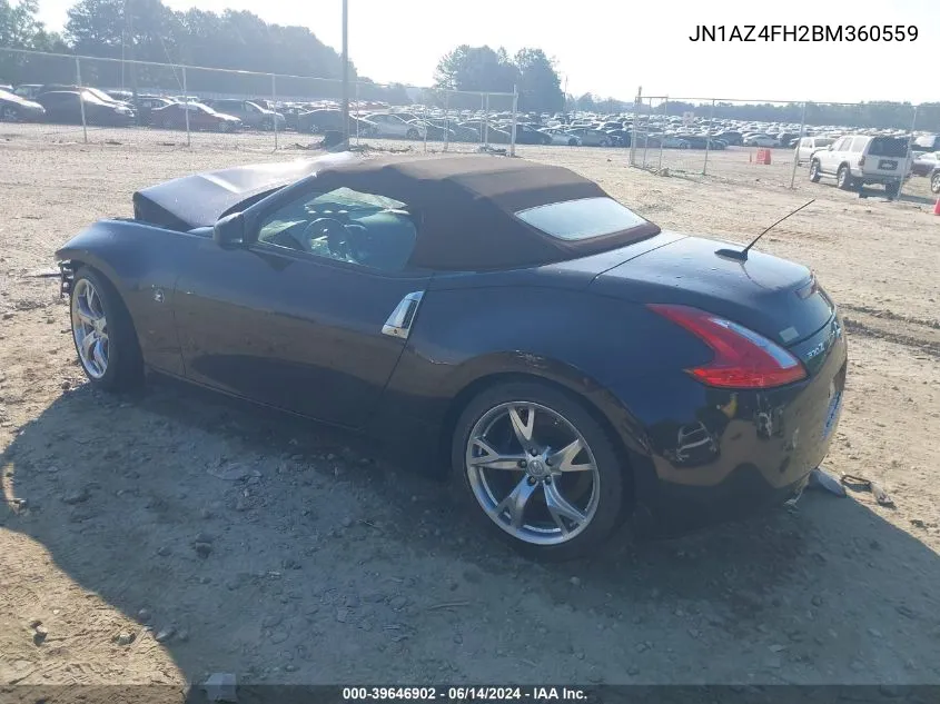 JN1AZ4FH2BM360559 2011 Nissan 370Z Touring