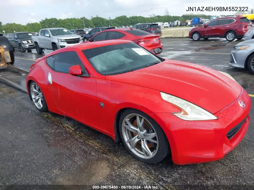 2011 Nissan 370Z Touring VIN: JN1AZ4EH9BM552322 Lot: 39675450