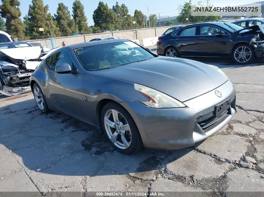 2011 Nissan 370Z VIN: JN1AZ4EH9BM552725 Lot: 39852479