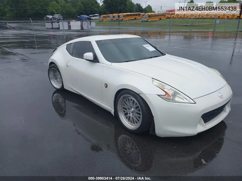 2011 Nissan 370Z VIN: JN1AZ4EH0BM553438 Lot: 39903414