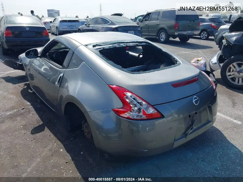 2011 Nissan 370Z VIN: JN1AZ4EH2BM551268 Lot: 40015557