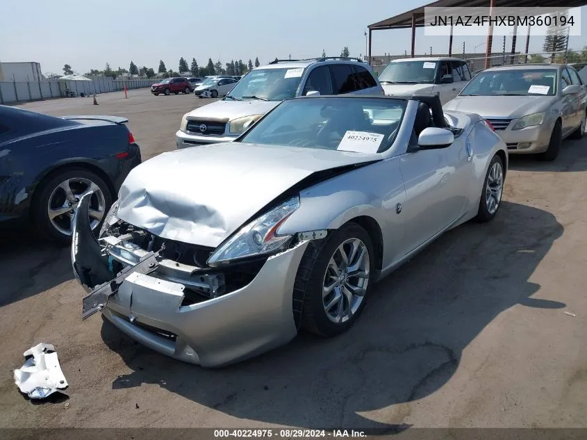 JN1AZ4FHXBM360194 2011 Nissan 370Z Touring