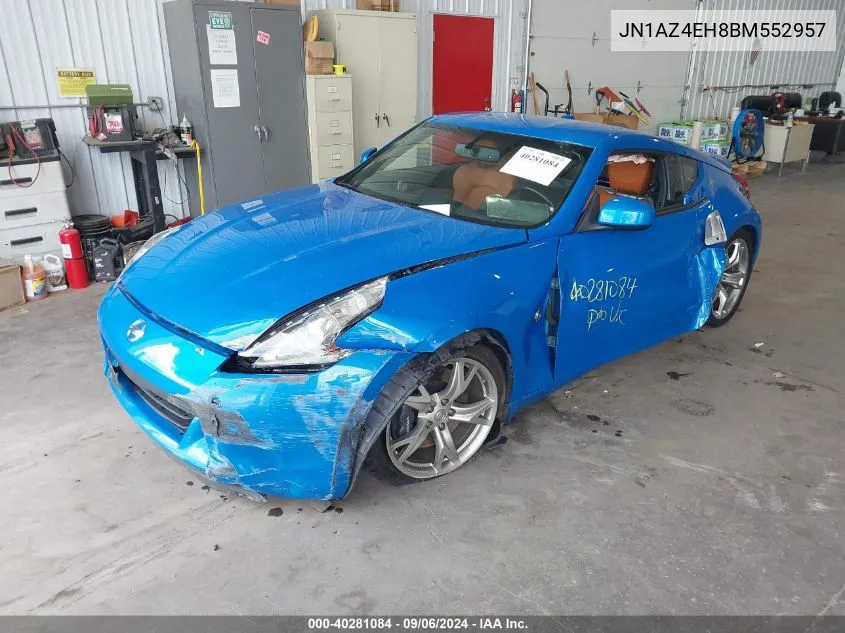 2011 Nissan 370Z Touring VIN: JN1AZ4EH8BM552957 Lot: 40281084