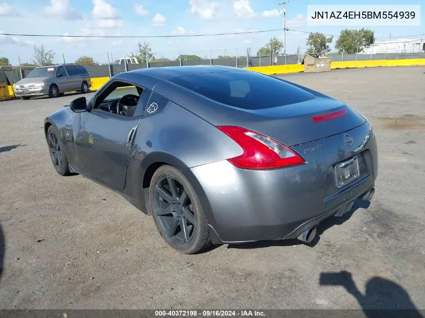 2011 Nissan 370Z VIN: JN1AZ4EH5BM554939 Lot: 40372198