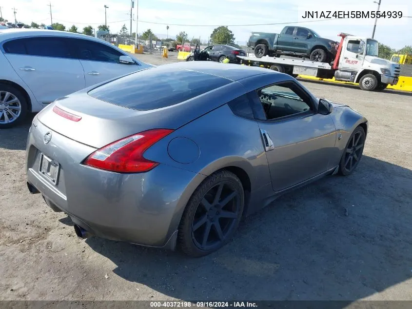 2011 Nissan 370Z VIN: JN1AZ4EH5BM554939 Lot: 40372198