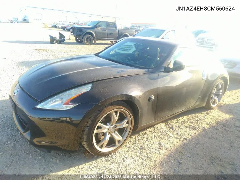 2012 Nissan 370Z Touring/Nismo VIN: JN1AZ4EH8CM560624 Lot: 11884022