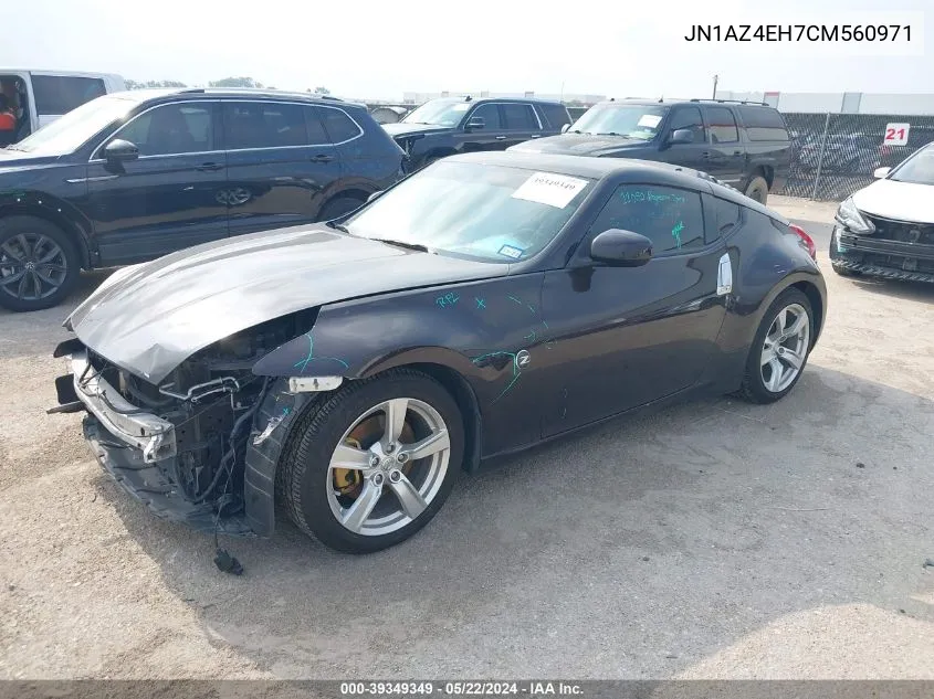 2012 Nissan 370Z VIN: JN1AZ4EH7CM560971 Lot: 39349349