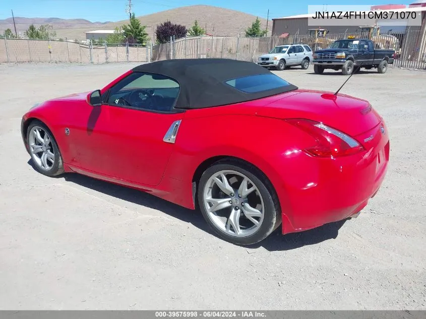 2012 Nissan 370Z Touring VIN: JN1AZ4FH1CM371070 Lot: 39575998