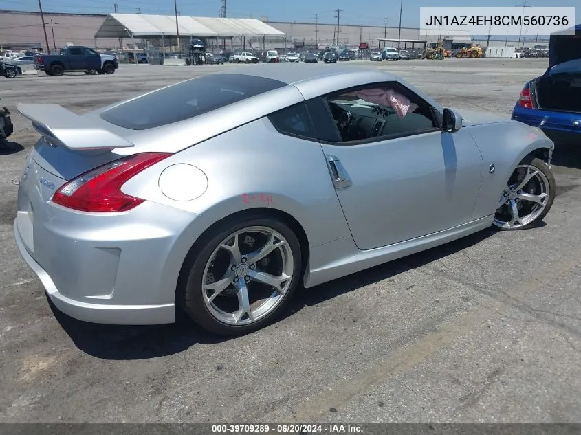 2012 Nissan 370Z Nismo VIN: JN1AZ4EH8CM560736 Lot: 39709289