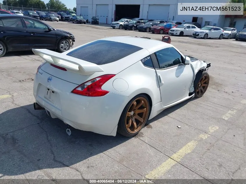 2012 Nissan 370Z Touring/Nismo VIN: JN1AZ4EH7CM561523 Lot: 40065404