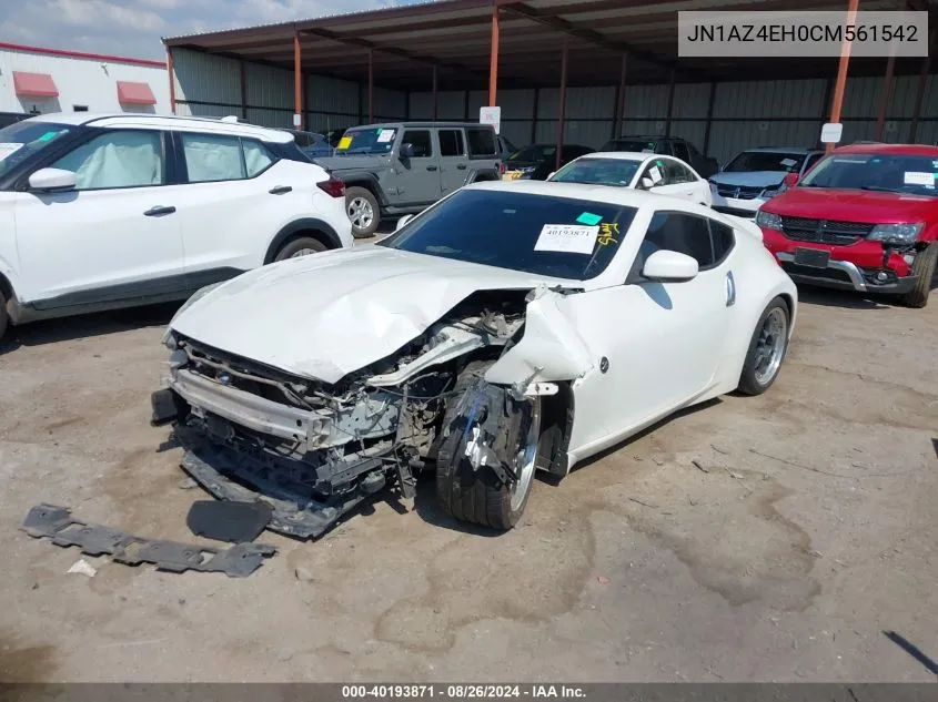 JN1AZ4EH0CM561542 2012 Nissan 370Z