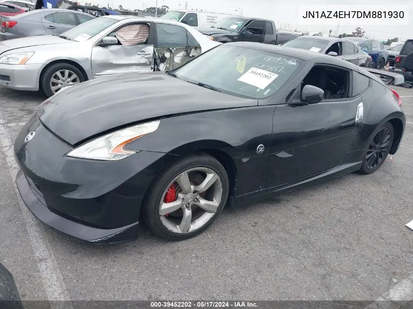 2013 Nissan 370Z Nismo VIN: JN1AZ4EH7DM881930 Lot: 39452202