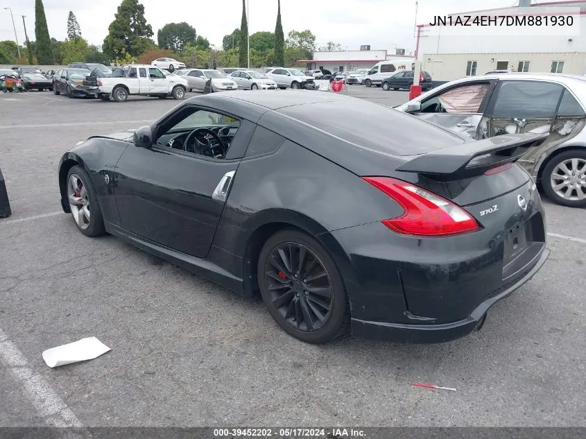 2013 Nissan 370Z Nismo VIN: JN1AZ4EH7DM881930 Lot: 39452202