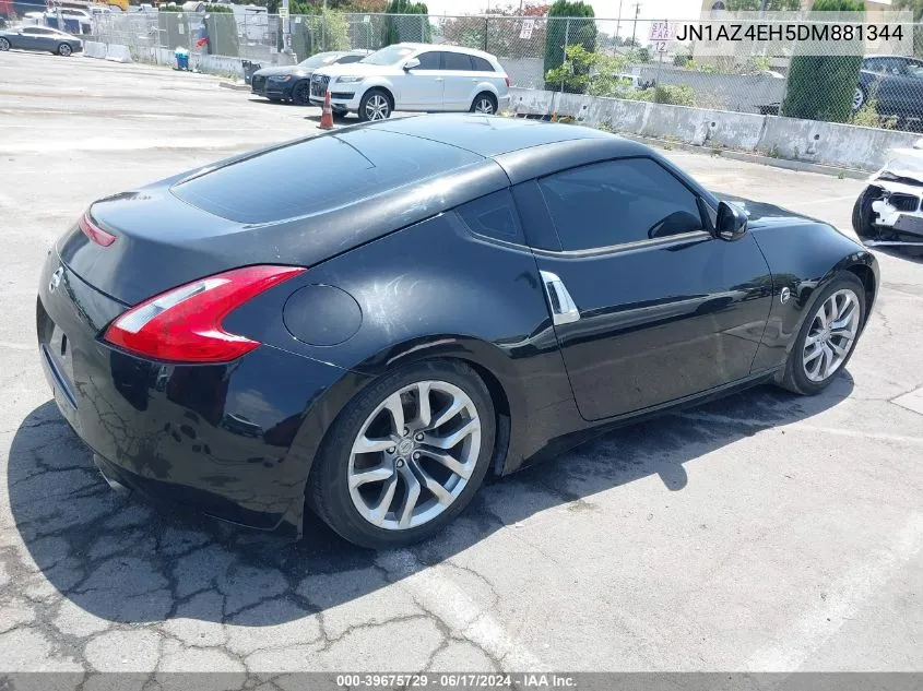 2013 Nissan 370Z VIN: JN1AZ4EH5DM881344 Lot: 39675729