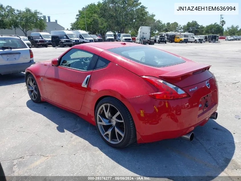 2014 Nissan 370Z Touring VIN: JN1AZ4EH1EM636994 Lot: 39376277