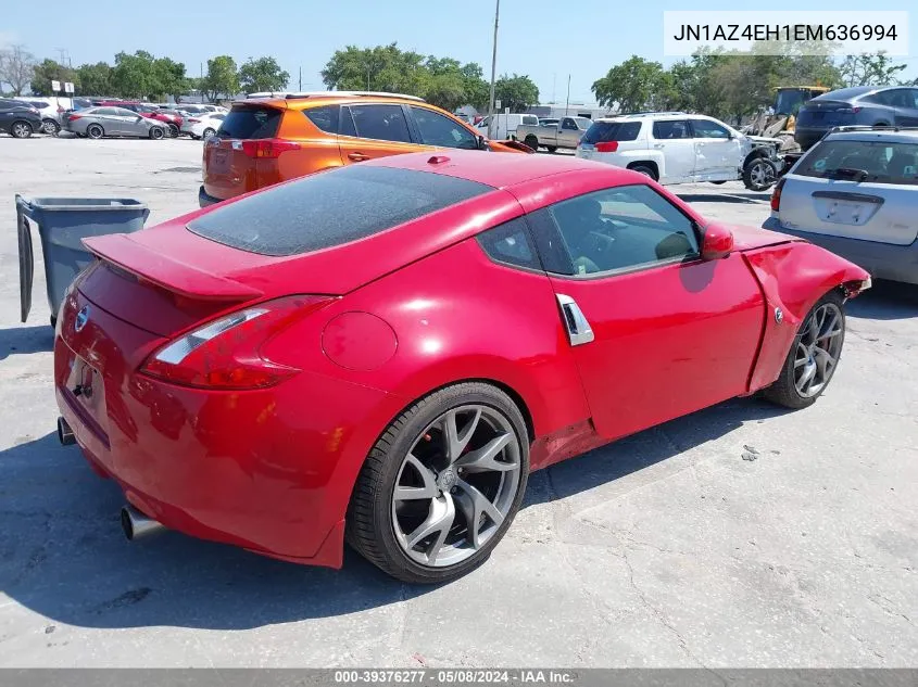 2014 Nissan 370Z Touring VIN: JN1AZ4EH1EM636994 Lot: 39376277