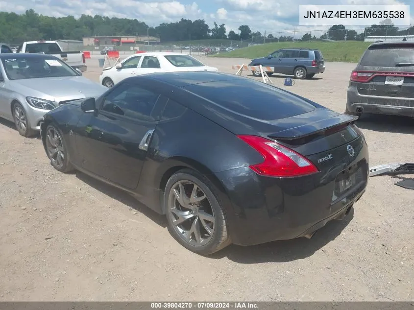 2014 Nissan 370Z VIN: JN1AZ4EH3EM635538 Lot: 39804270