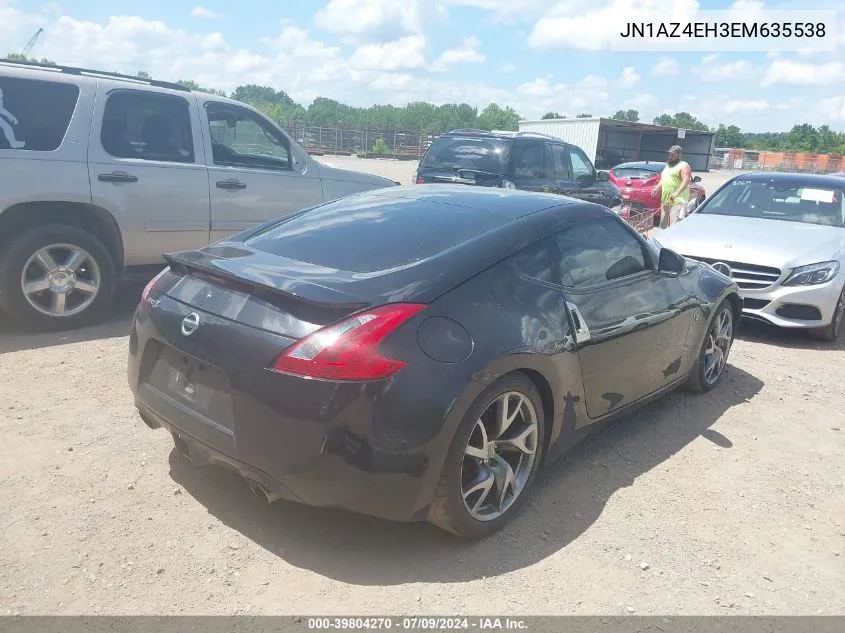 2014 Nissan 370Z VIN: JN1AZ4EH3EM635538 Lot: 39804270