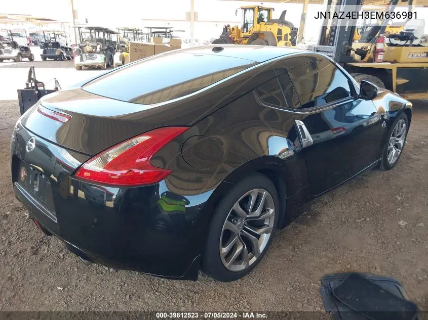 2014 Nissan 370Z Touring VIN: JN1AZ4EH3EM636981 Lot: 39812523