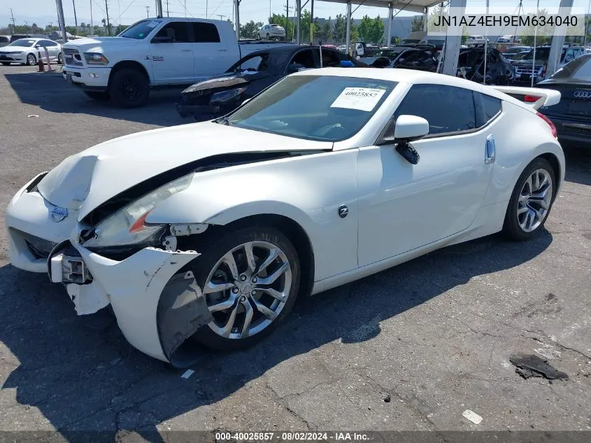 2014 Nissan 370Z VIN: JN1AZ4EH9EM634040 Lot: 40025857